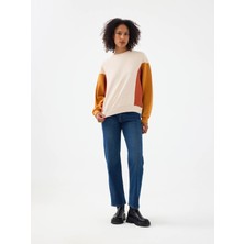 Loft Comfort Straight Comfort Fit Lacivert Kadın Jean Pantolon LF2037063