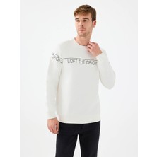 Loft Regular Fit Beyaz Erkek Sweatshirt LF2041075