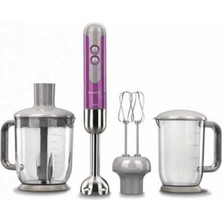 Mor Renkli Çok Fonksiyonlu Blender Seti, Şık ve Kullanışlı Tasarım.