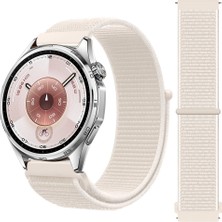 Huawei Watch Gt6 46MM Ile Uyumlu Ayarlanabilir Cırt Cırtlı Yumuşak Spor Kumaş Örgü Kordon