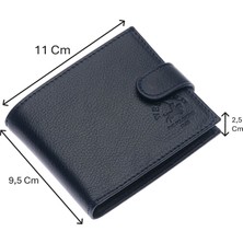 Westpolo Hakiki Deri Kağıt Para, Bozuk Para ve Kart Bölmeli Erkek Cüzdanı - Lacivert