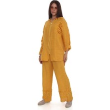 Italyan Bohem Kapüşonlu Ceket Fistolu Pantolon  Takım