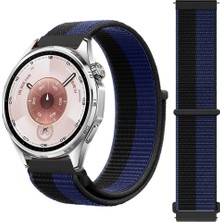 Huawei Watch Gt6 46MM Ile Uyumlu Ayarlanabilir Cırt Cırtlı Yumuşak Spor Kumaş Örgü Kordon