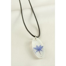 Peygamber Çiçeği Elips Epoksi Kolye