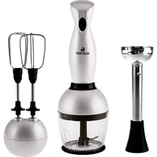3'lü Beyaz Blender Seti, 1000W Güçlü Motor ve Şık Tasarım ile Kullanım Kolaylığı