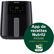 Siyah Hava Fritözü HD9252/70, Sağlıklı ve Pratik Pişirme Aleti