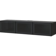Tv Sehpası, Venge-Füme Cam, 180X42X38 Cm, Glassvık