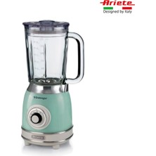 Yeşil Vintage Cam Blender 1000 Watt, Şık ve Güçlü Ev Mutfak Ürünü