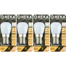 (4 Adet) Heka 2W (14W) 3000K (Sarı Işık) E14 Duylu (Ince Duy) Dim Edilebilir Soft LED Mini Ampul