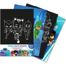 Pjmasks Sihirli Resim Boyama – Ahşap Kalem Hediyeli