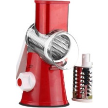 3 Başlıklı Çevirme Kollu Sebze Doğrayıcı ve Dilimleyici, Yeşil Renk