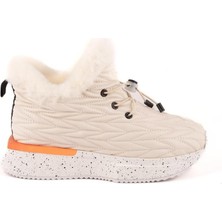 Guja 24K326 Kalın Taban Kapitoneli Kürklü Kadın Kar Botu