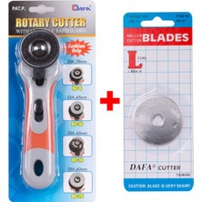 45MM Kumaş Kesici Seti, Yedek Düz Bıçak ile Güçlü ve Pratik Kesim Aracı