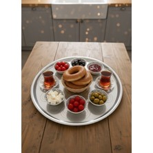 Geleneksel Yer Sofrası Sini – 56 cm Paslanmaz Çelik Tepsi, Yemek Sunum No:60