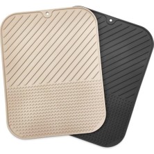 Buffer® Silikon Kaydırmaz Mutfak Için Bulaşık Matı, Çok Amaçlı Kurutmalık 36X28CM