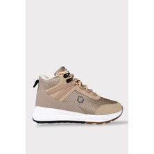 Suya Karşı Daynaklı Denye Kumaş Kadın Outdoor  Bot Bej