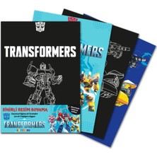 Transformers Sihirli Resim Boyama – Ahşap Kalem Hediyeli