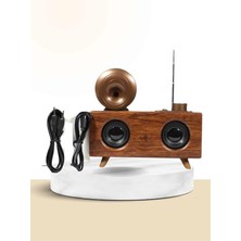 Nostaljik Radyo Bluetooth Bağlantılı Şarjlı Yüksek Ses Kaliteli