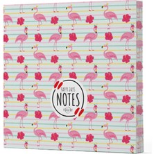 Flamingo 2 - Çizgisiz Yan Boyamalı Defter