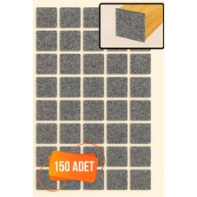 Yapışkanlı Mobilya Masa Sandalye Parke Zemin Ayak Koruyucu Kaydırmaz Keçesi 20 mm (150 Adet)