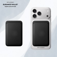 Spasibo Elegance Wallet | Magsafe Uyumlu Deri Kartlık ile Şık ve Güvenli Kart Taşıma Deneyimi
