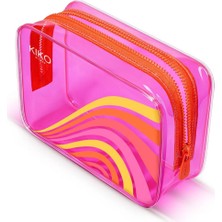 Şeffaf Çok Renkli Güzellik Çantası, Şık ve Kullanışlı Makyaj Çantası