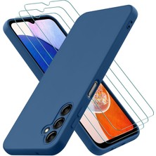Samsung Galaxy A55 Uyumlu Ekran Koruyuculu Kılıf Çizilmez Içi Kadife Lansman Yumuşak Ince Kapak