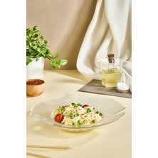 Beyaz Cam Makarna Tabağı, Şık ve Dayanıklı Mutfak Aksesuarı