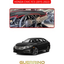 Honda Cıvıc Fc5 2015-2022TORPİDO Koruma Halısı Kırmızı Kenar
