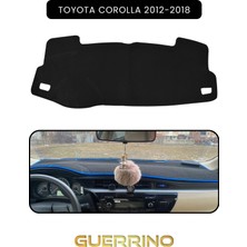 Toyota Corolla (2012-2018)TORPİDO Koruma Halısı Siyah Kenar
