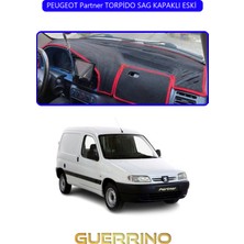 Peugeot Partner Torpido Sag Kapaklı Eski Torpido Koruma Halısı Mavi Kenar