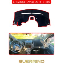 Chevrolet Aveo 2011+ T300TORPİDO Koruma Halısı Kırmızı Kenar