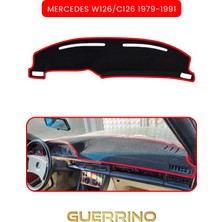 Mercedes W126/C126 1979-1991TORPİDO Koruma Halısı Kırmızı Kenar