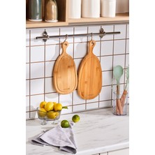 2'li Bambu Kesme ve Sunum Tahtası, 33/39 Cm, Kahverengi