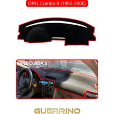 Opel Corsa B  Combo B (1992-2000)TORPİDO Koruma Halısı Kırmızı Kenar