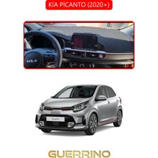 Kia Picanto 2020+TORPİDO Koruma Halısı Kırmızı Kenar