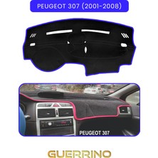 Peugeot 307 (2001-2008)TORPİDO Koruma Halısı Mavi Kenar