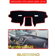 Mercedes Vito W639 2003-2014TORPİDO Koruma Halısı Kırmızı Kenar