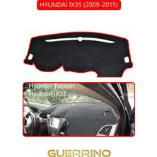 Hyundai İX35 2009-2015TORPİDO Koruma Halısı Kırmızı Kenar