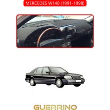 Mercedes W140 1991-1998TORPİDO Koruma Halısı Kırmızı Kenar