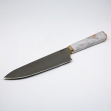 Mermer Desenli Şef Bıçağı, Isim Yazma Seçeneğiyle Hediye Fırsatı