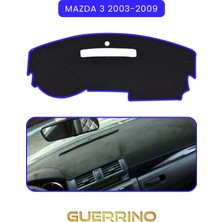 Mazda 3 2003-2009TORPİDO Koruma Halısı Mavi Kenar