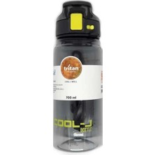 K7558 Askılı Kilitli 700ML Trıtan Matara, Şık Siyah Tasarım