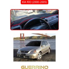 Kia Rio 2000-2005TORPİDO Koruma Halısı Kırmızı Kenar