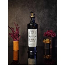 750 ml Italyan Cam Yağdanlık, Vintage Ayçiçeği Desenli, Gold ve Siyah Renk Seçenekleri