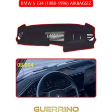 Bmw 5 E34 1988-1996 Airbagsiztorpido Koruma Halısı Kırmızı Kenar