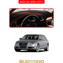 Audı A6 (2005-2011) Torpido Koruma Halısı Kırmızı Kenar