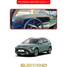 Hyundai Bayon 2021+TORPİDO Koruma Halısı Kırmızı Kenar