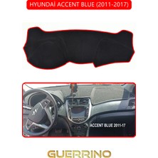 Hyundai Accent Blue 2011-2017TORPİDO Koruma Halısı Kırmızı Kenar