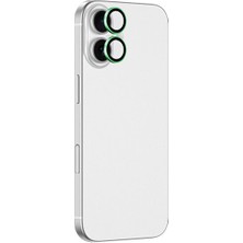 Apple iPhone 17 Zebana KL10 Kamera Lens Koruma Camı Açık Yeşil